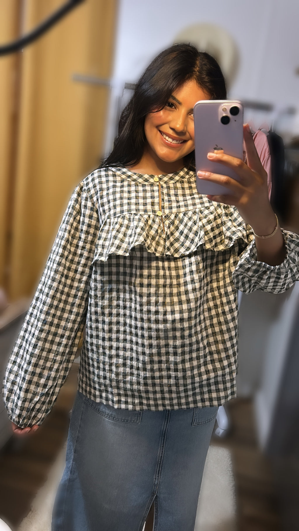 Square ruffle Blouse
