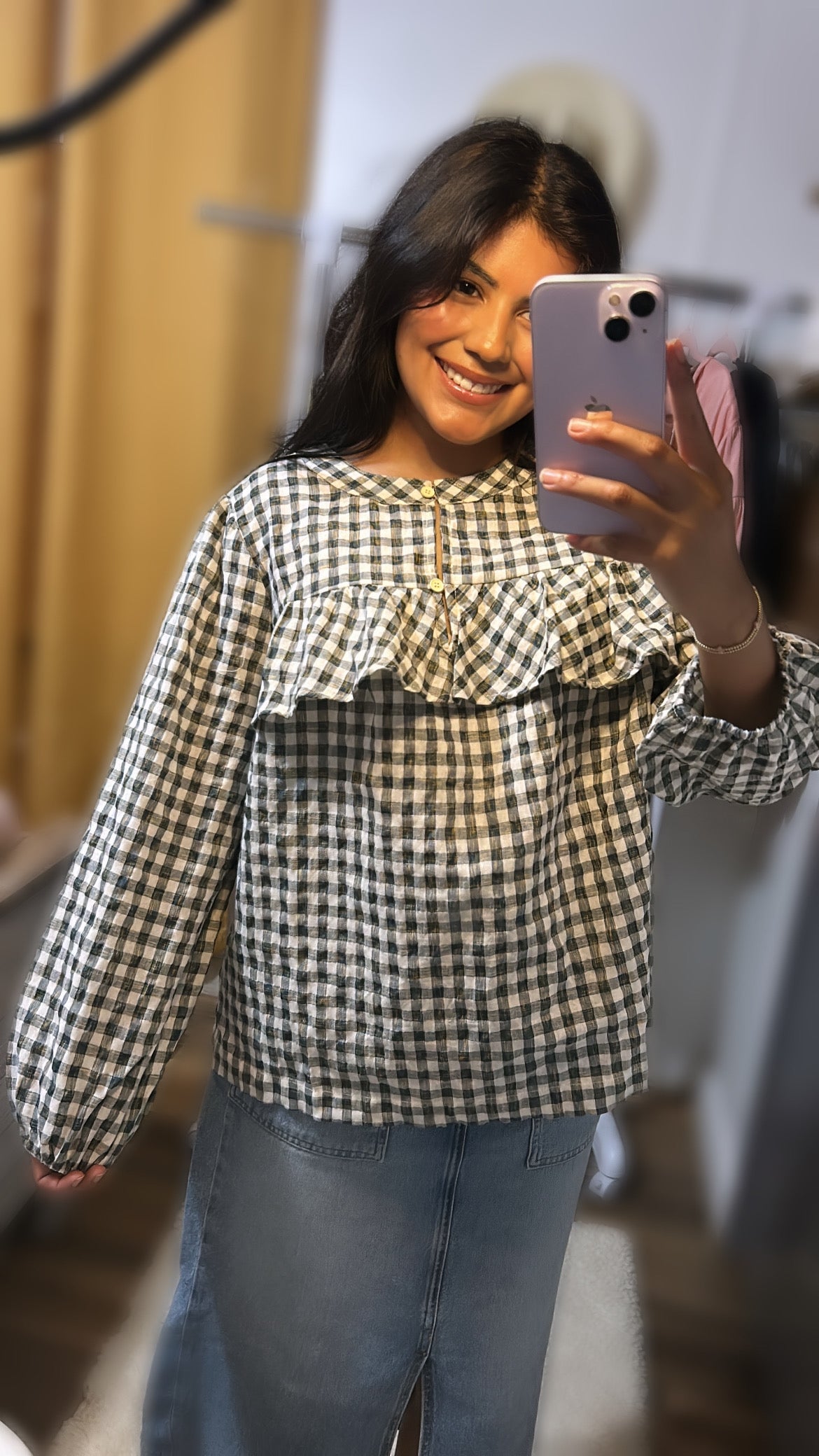 Square ruffle Blouse