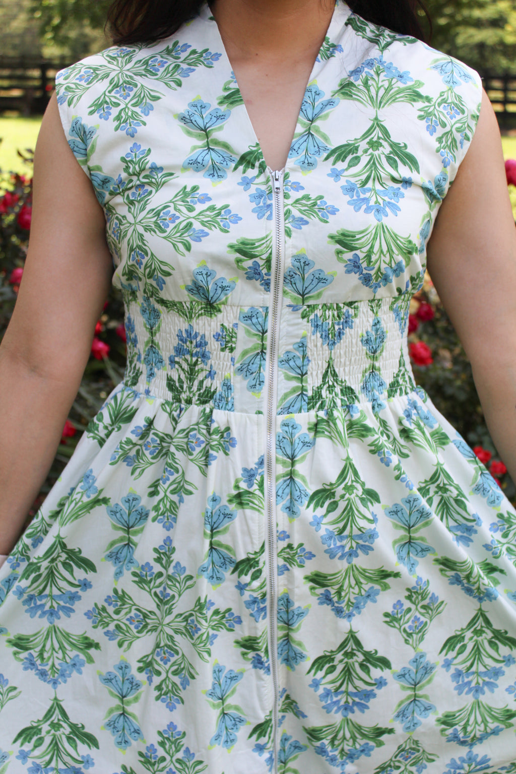 Blue Floral Midi