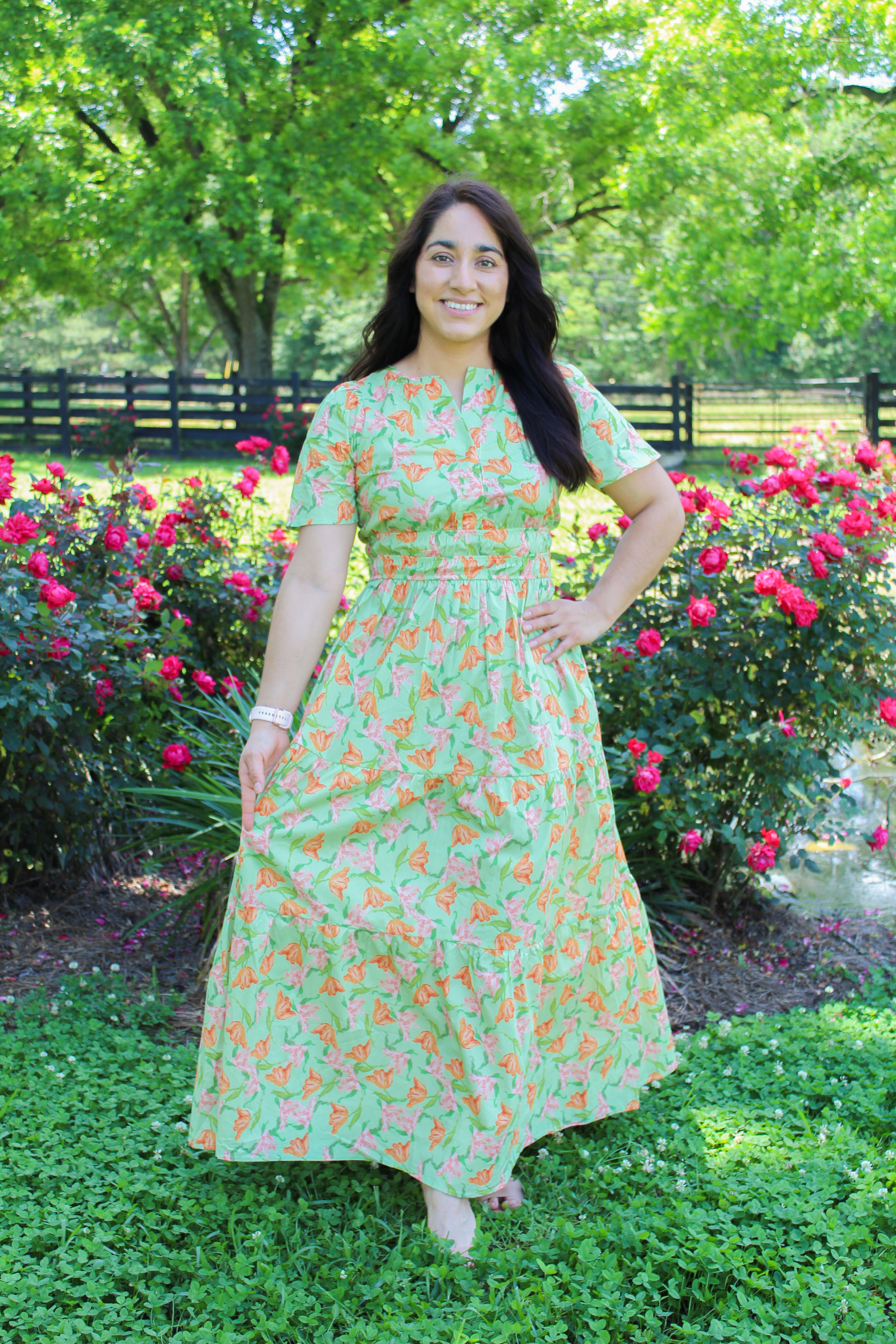 Sage Orange Maxi