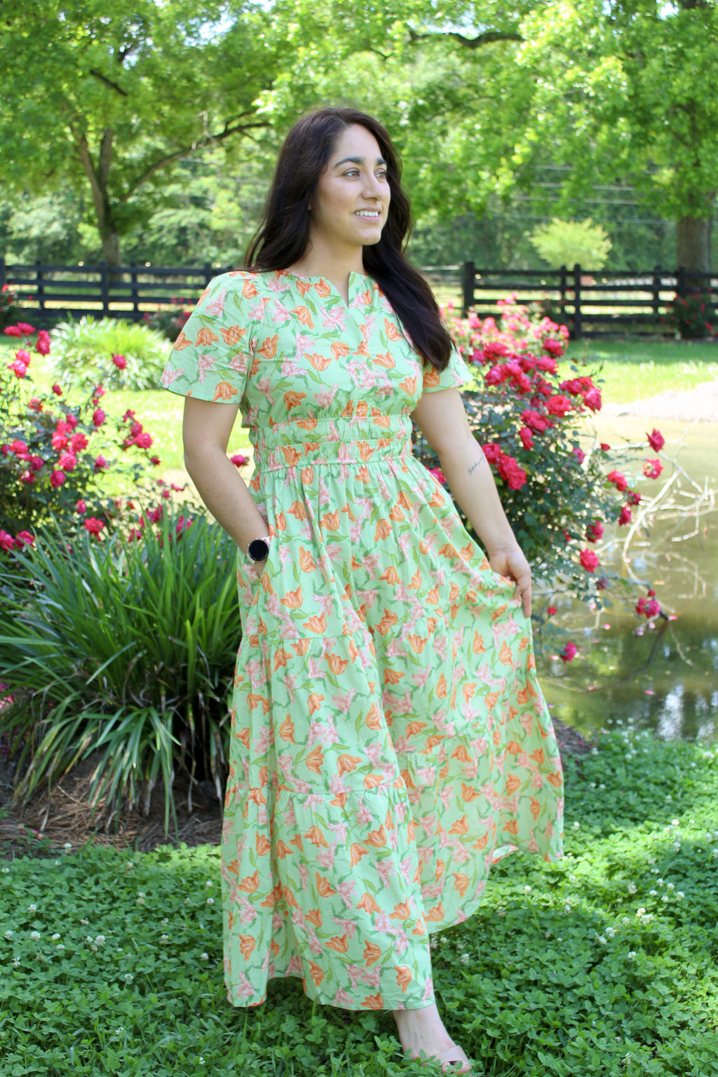 Sage Orange Maxi
