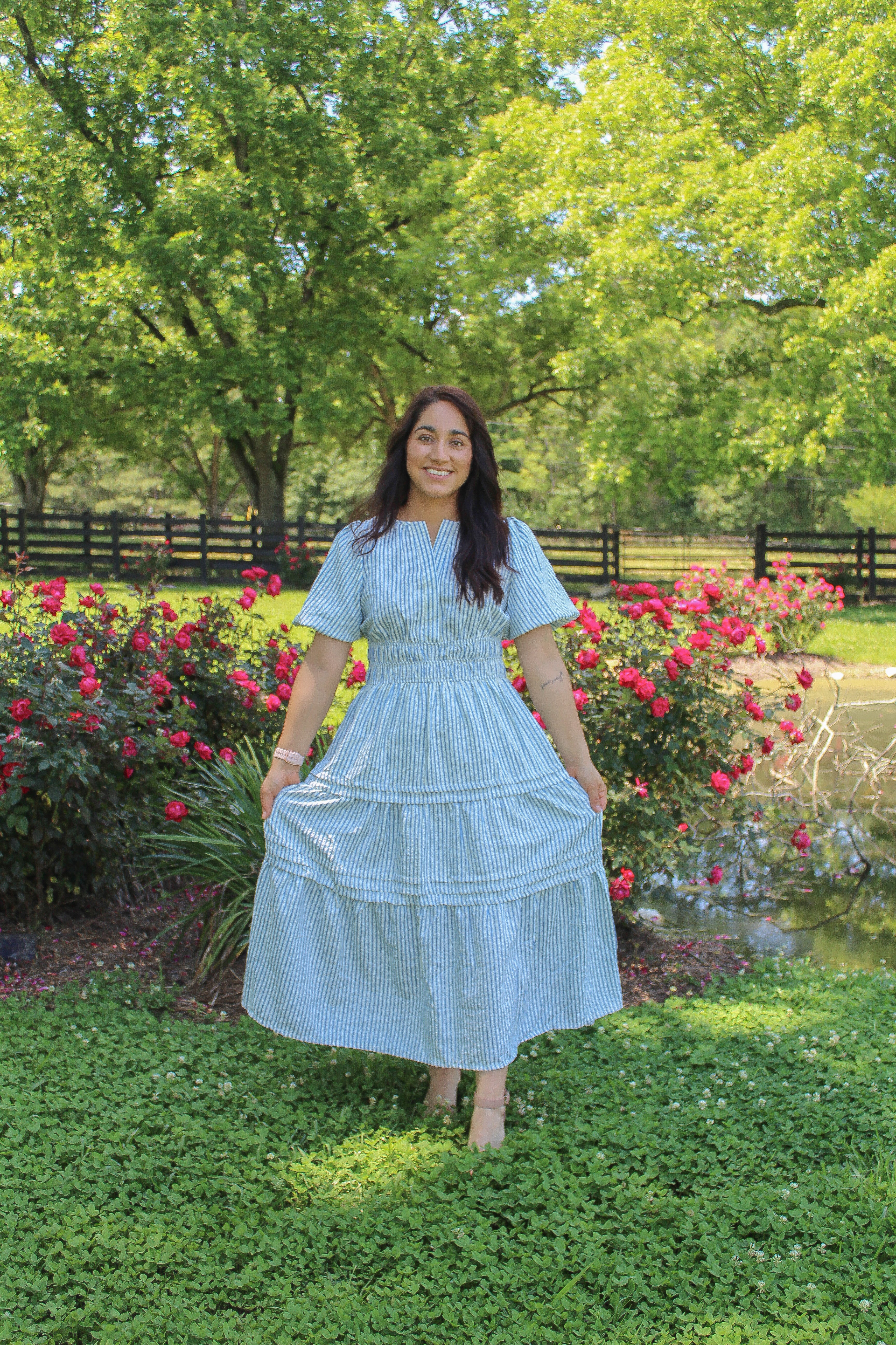 Blue Strip Maxi