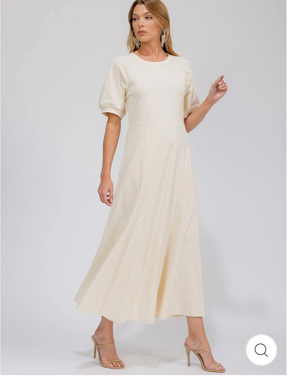 BEIGE MAXI DRESS